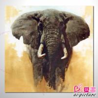動物王國 大象19 油畫 裝飾品 山水畫 藝...
