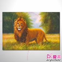 動物王國 獅子01 油畫 裝飾品 山水畫 藝...