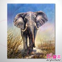 動物王國 大象20 油畫 裝飾品 山水畫 藝...