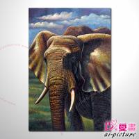 動物王國 大象22 油畫 裝飾品 山水畫 藝術品 插畫 無框畫 浮雕立體3D畫 精品 裝潢 室內設計最愛