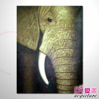 動物王國 大象23 油畫 裝飾品 山水畫 藝...