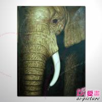 動物王國 大象24 油畫 裝飾品 山水畫 藝...