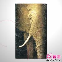 動物王國 大象25 油畫 裝飾品 山水畫 藝...