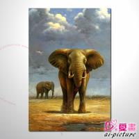 動物王國 大象26 油畫 裝飾品 山水畫 藝...