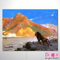 動物王國 獅子04 油畫 裝飾品 山水畫 藝...