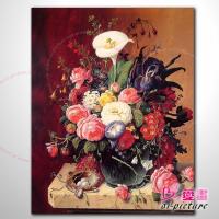 歐式古典花卉47 純手繪 花卉油畫 山水畫品 藝術品 作品 畫飾 無框畫 浮雕立體3D畫