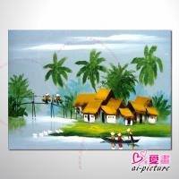越南景106 風景 油畫 裝飾品 山水畫 藝...