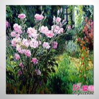油畫 歐式印象花園 3768 方形 多彩 印...
