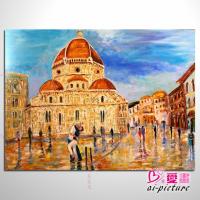 威尼斯水之都 佛羅倫斯的親吻 010 歐洲最浪漫的城市「橋之城」「漂浮之都」「運河之城」風景油畫 藝術品 畫飾 無框畫 浮雕立體3D畫 室內設計最愛