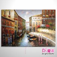 威尼斯水之都 015 歐洲最浪漫的城市「橋之城」「漂浮之都」「運河之城」風景油畫 藝術品 畫飾 無框畫 浮雕立體3D畫 室內設計最愛