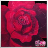 典雅單幅花卉 C240 紅玫瑰 油畫 裝飾品...