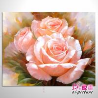 典雅單幅花卉 C216 玫瑰 油畫 裝飾品 ...