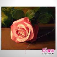典雅單幅花卉 C220 粉紅玫瑰 油畫 裝飾...